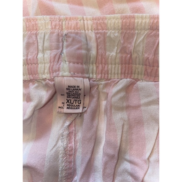 Victoria Secret Pink Stripe Pajama Sleep Pants Lounge XL TG - Picture 2 of 2